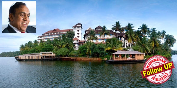 രവിപിള്ള പഞ്ചനക്ഷത്ര ഹോട്ടൽ പണിതുയർത്തിയത് ഒരു നിർമ്മാണവും പാട്ടില്ലെന്ന നിയമം നിലനിൽക്കുന്നുവെന്ന് അറിഞ്ഞുകൊണ്ടുതന്നെ; അനധികൃതം ആണെന്നറിഞ്ഞിട്ടും നമ്പരിട്ട് പഞ്ചായത്ത് നികുതി ഈടാക്കിയത് നിയമസാധുത നൽകാൻ; നീന്തൽക്കുളവും ബോട്ടുജെട്ടിയും കൂറ്റൻ കെട്ടിടങ്ങളും കയ്യേറ്റ ഭൂമിയിൽ; പഞ്ചായത്ത് ഉദ്യോഗസ്ഥർ കൈക്കൂലി വാങ്ങിയത് ലക്ഷങ്ങൾ