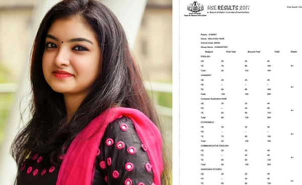 പ്ളസ് ടുവിന് ഫുൾ എ പ്ളസ് നേടി നടി മാളവിക നായർ; അന്ധബാലികയായി സിനിമാലോകത്തെത്തിയ നടിക്ക് അഭിനന്ദന പ്രവാഹം; മാർക്ക് ഷീറ്റ് സോഷ്യൽ മീഡിയയിൽ പങ്കുവച്ച് നടി